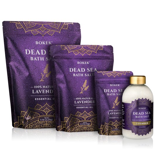 Lavender scented Dead Sea Salt by Bokek
