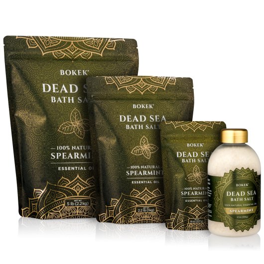 Spearmint scented Dead Sea Salt by Bokek