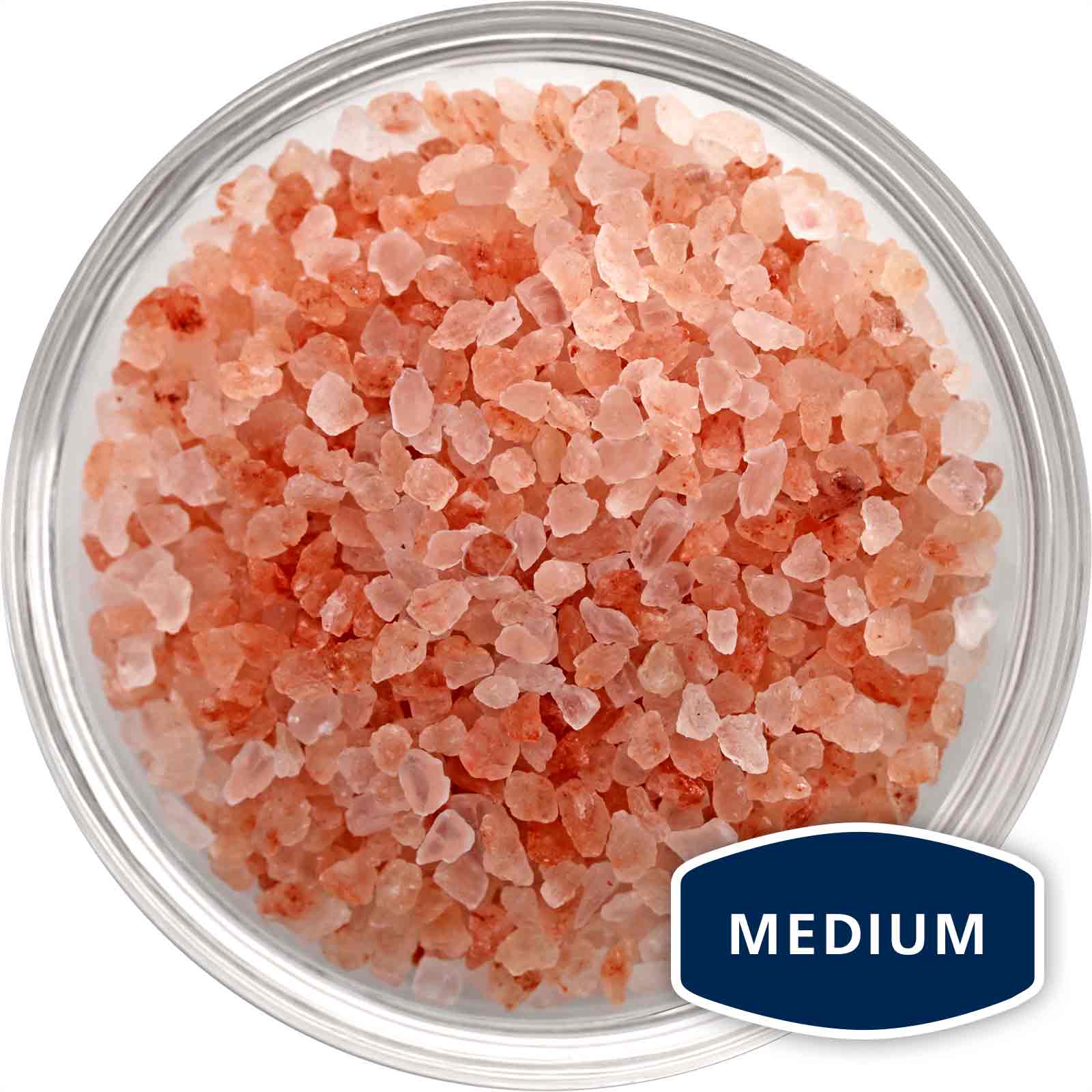 Medium grain Himalayan salt in a bowl