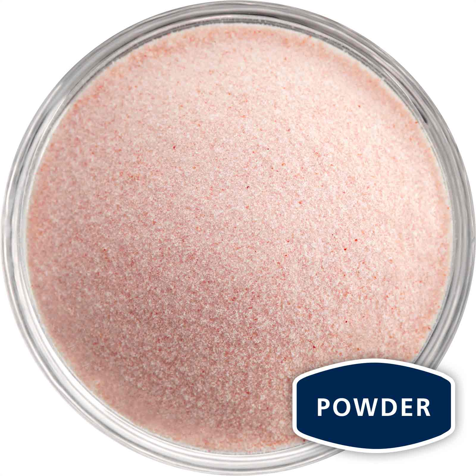 Bowl of Himalayan pink salt powder grain