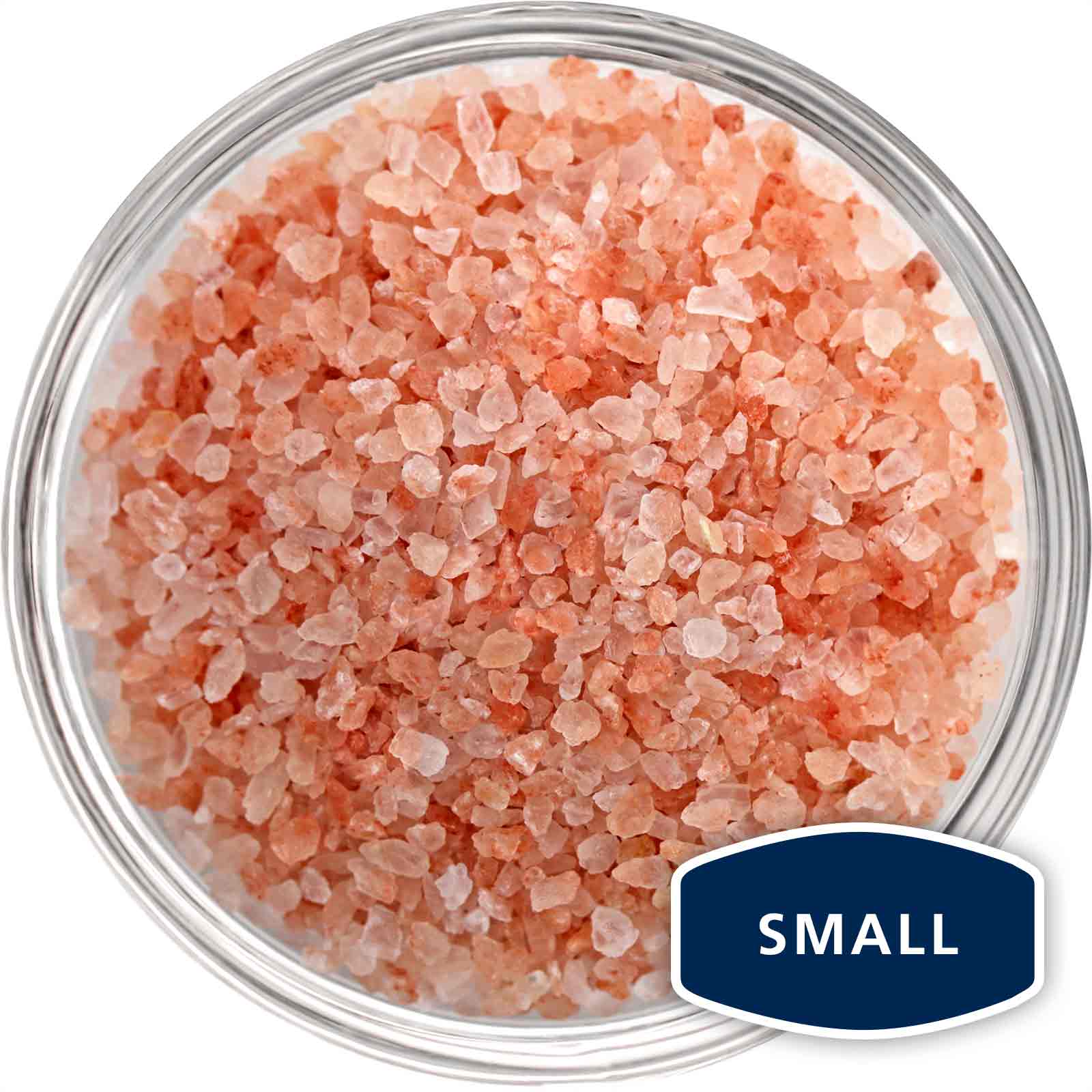 Bowl of small grain Himalayan pink salt