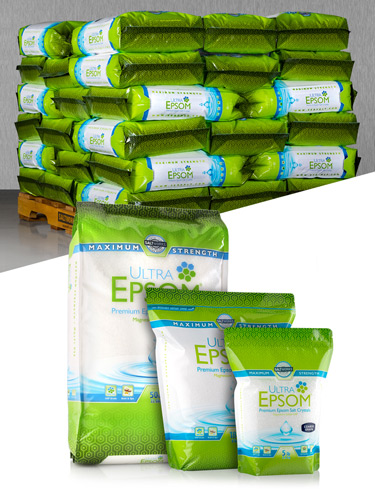 Ultra Epsom® bags and pallet